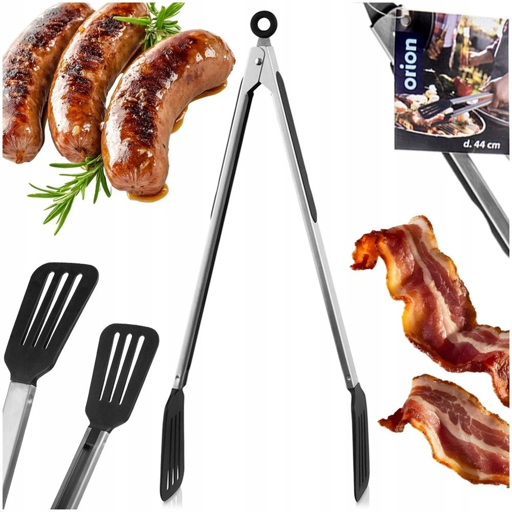 Orion Grilliniai žnyplės 44 cm - Nerūdijantis plienas - Su saugos mechanizmu