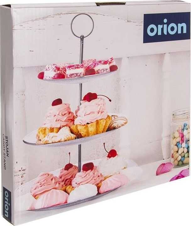 Orion Serviravimo lėkštė stiklinė 3 aukštų 33 cm