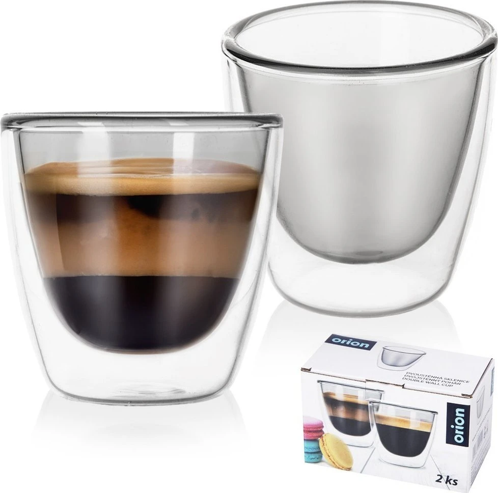 Orion TermoStiklinės Espresso 90 ml - 2 vnt.
