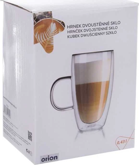 Orion Termo stiklinės su dviguba sienele kavos latte 430 ml