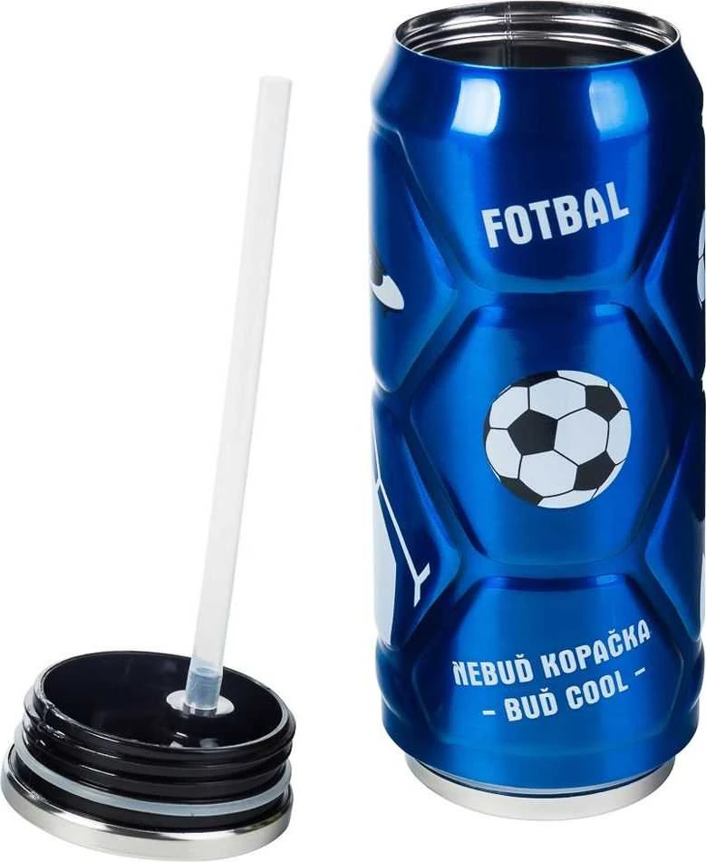Orion Termo puodelis mėlynas 500 ml futbolo tema