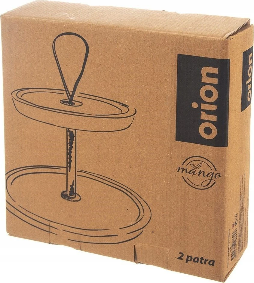 Orion Medinė dviejų aukštų padėklo sistema MANGO 30 cm
