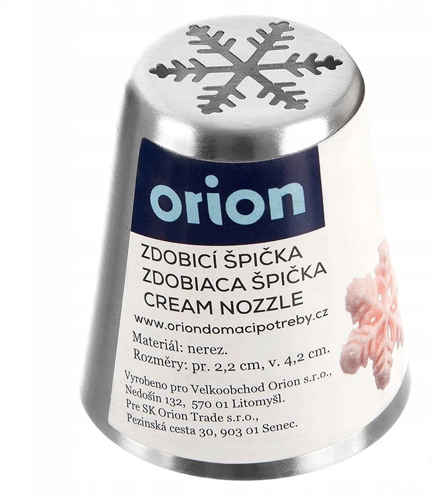 Orion dekoratyvinė antgalių purkštuvė – rusiška snaigė iš nerūdijančio plieno