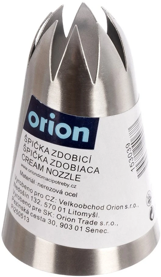 Orion dekoratyvinė metalinė antgalis gėlės forma