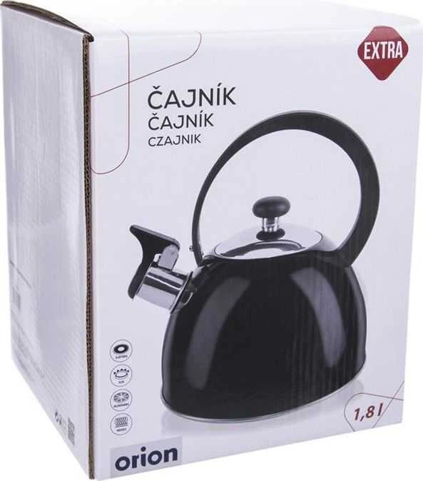 Orion Virdulys su švilpuku 1,5 L plieno juodas
