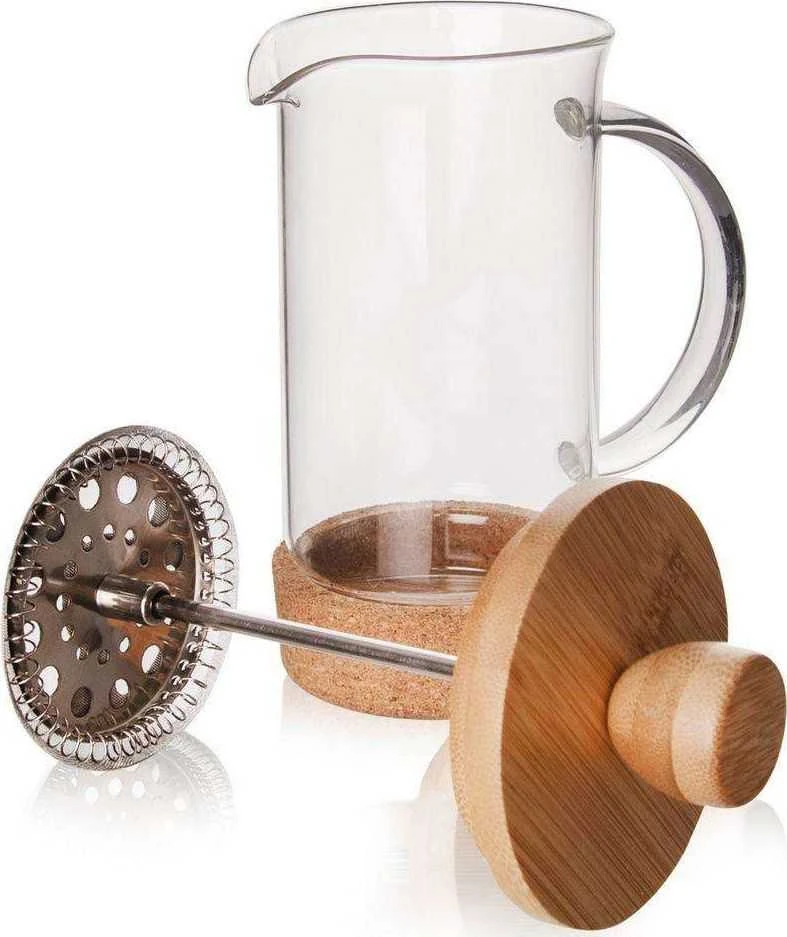 Orion Kavinukas su stūmokliu 400 ml Stiklinis