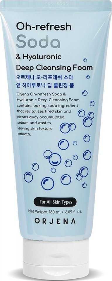 Orjena Orjena Oh-refresh putos veido prausimui su soda ir hialuronu 180ml