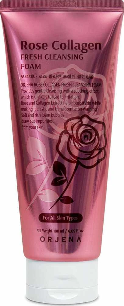 ORJENA Rose Collagen Foam Veido valymo putos 180 ml