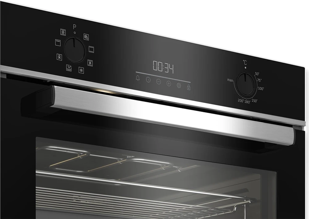 BEKO kompaktinė orkaitė BBCM13300X, aukštis 45,5 cm, A energijos klasė