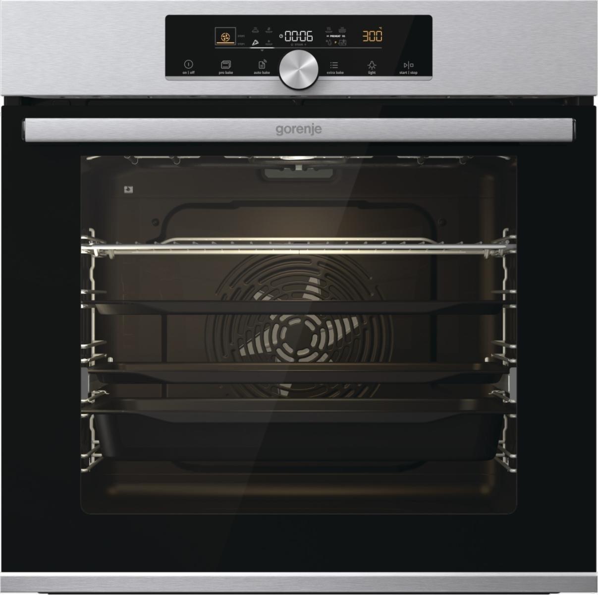Įmontuojama orkaite Gorenje BPS6747A06X, su pirolize