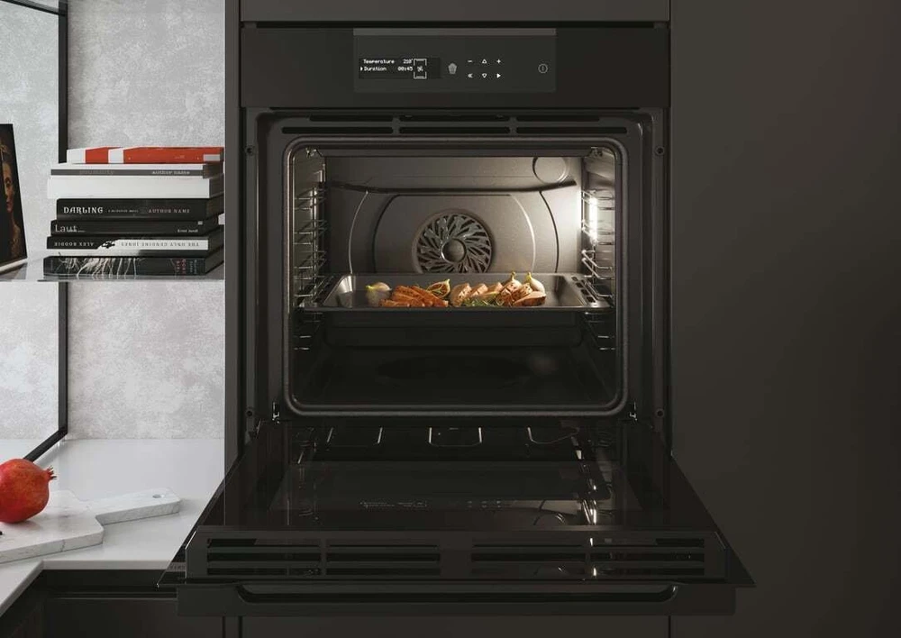 Orkaitė Haier Oven | HWO60SM2B9BH | 70 L | Electric | Pyrolytic/Hydrolytic | Touch | Height 59.5 cm | Plotis 59.5 cm | Juodas