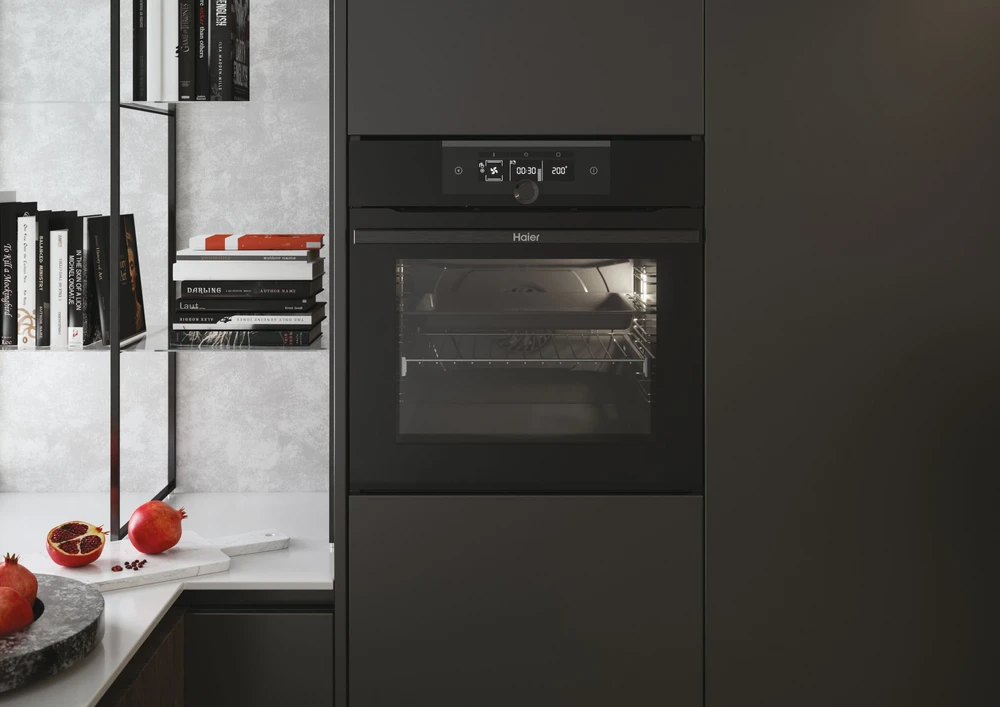 Orkaitė Haier Oven | HWO60SM2F3BH | 70 L | Electric | Hydrolytic | Electronic | Height 59.5 cm | Plotis 59.5 cm | Juodas