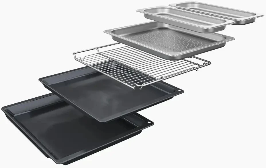 Orkaitė Siemens IQ700, orkaitė (juoda/natūralus plienas, 60 cm, Home Connect) (HS758G3B1)