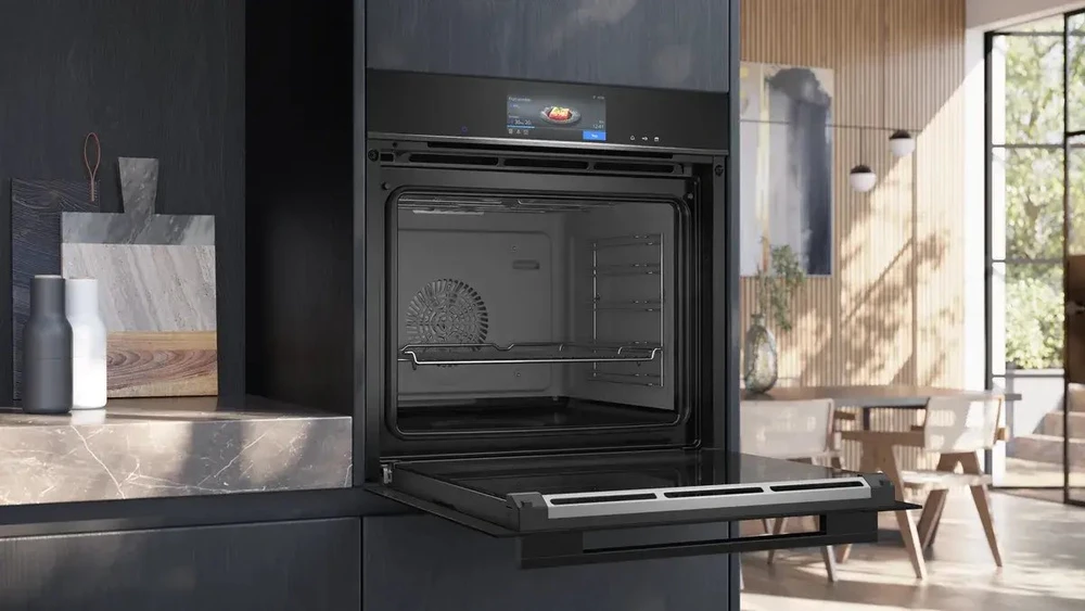 Orkaitė Siemens IQ700, orkaitė (juoda/natūralus plienas, 60 cm, Home Connect) (HS758G3B1)