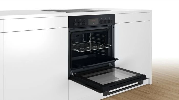 orkaitė su płytą Bosch HND211LB2 juoda Rinkinys su HEF113BB0 + NKN645GA2E
