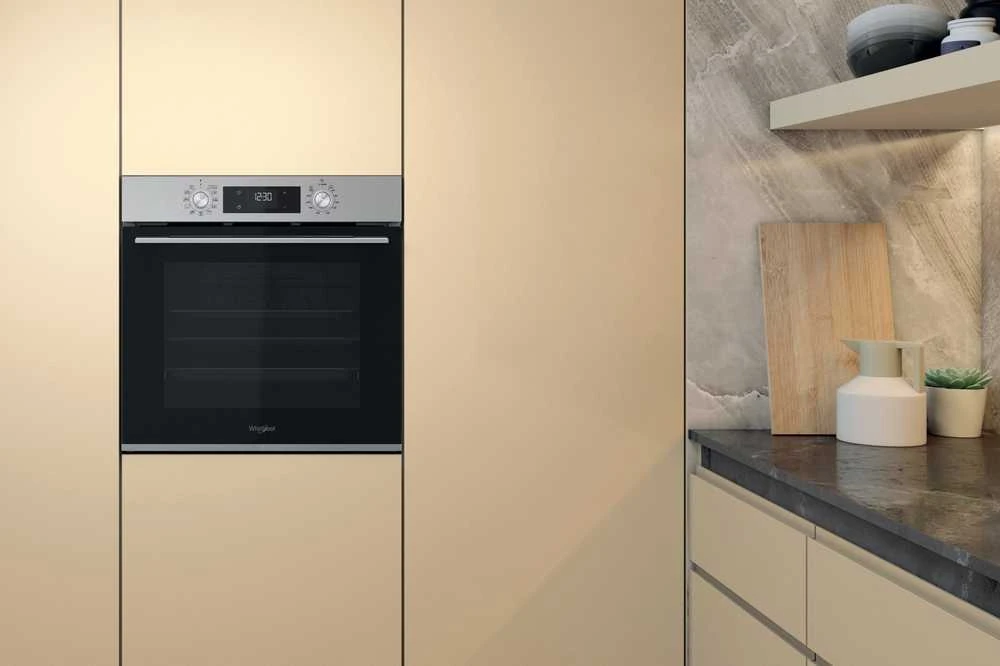 WHIRLPOOL orkaitė OMK58HU1X, plotis 60 cm, energijos klasė A+, nerūdijantis plienas
