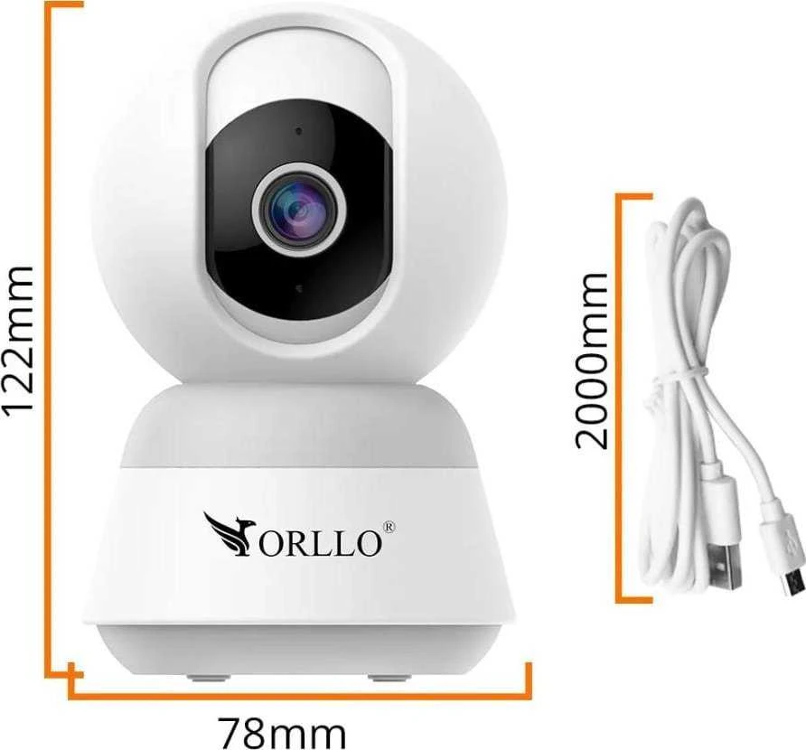 ORLLO TW1 4K IP kamera, balta