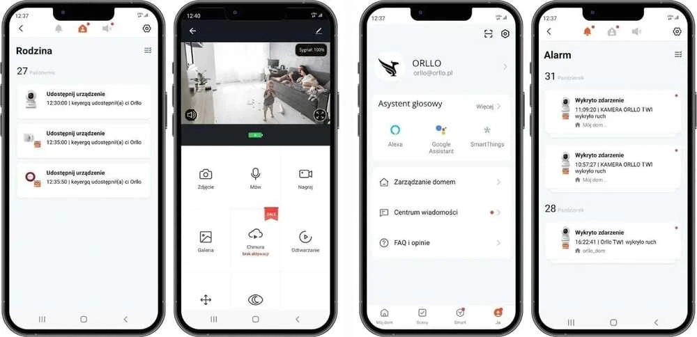 ORLLO TW1 4K IP kamera, balta