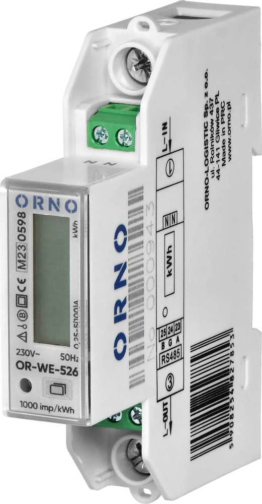 ELEKTROS ENERGIJOS SKAITIKLIS OR-WE-526 VIENFAZIS ORNO