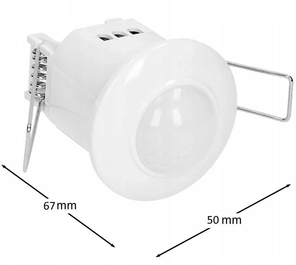 Orno Czujnik 360° judesio jutiklis, IP20, 800 W, pakabinamoms luboms, mini