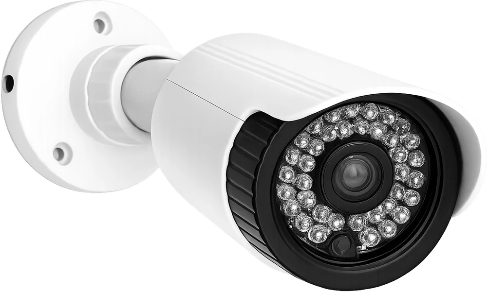 Orno Atrapa Netikras CCTV stebėjimo kamera, maitinama baterijomis, balta