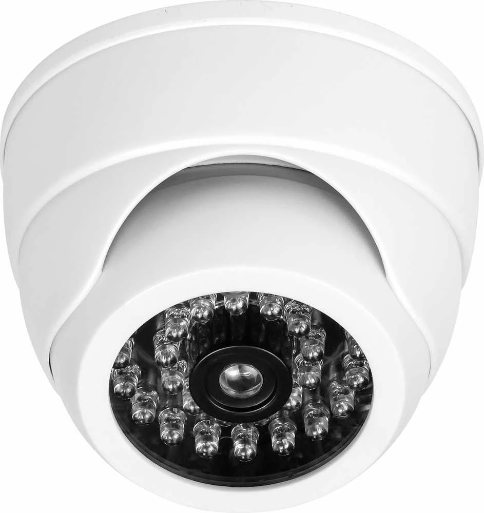 Orno Atrapa Netikra infraraudonųjų spindulių CCTV stebėjimo kamera, maitinama baterijomis, MINI, balta