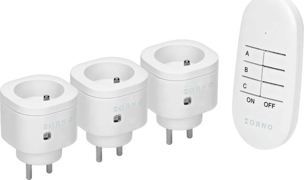 Orno Rinkinys 3+1 belaidžių mini lizdų rinkinys su nuotolinio valdymo pultu