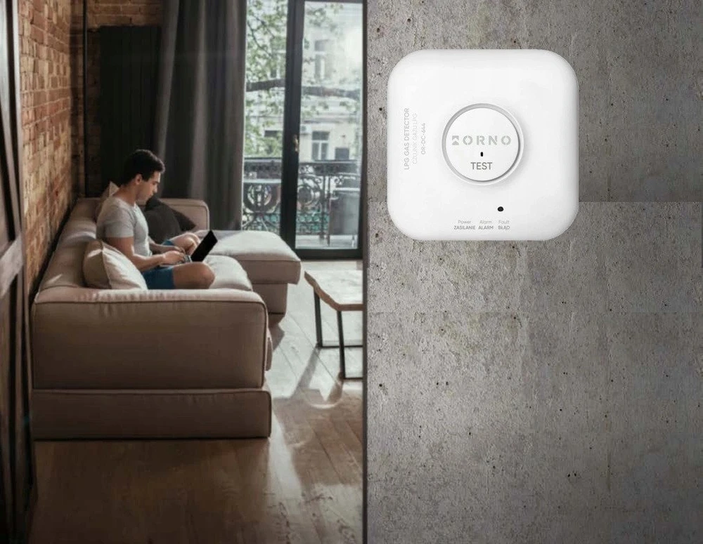 Orno Czujnik SND dujų jutiklis, 230 V AC, 5 metų jutiklio tarnavimo laikas, „Tuya Smart Wi-Fi“