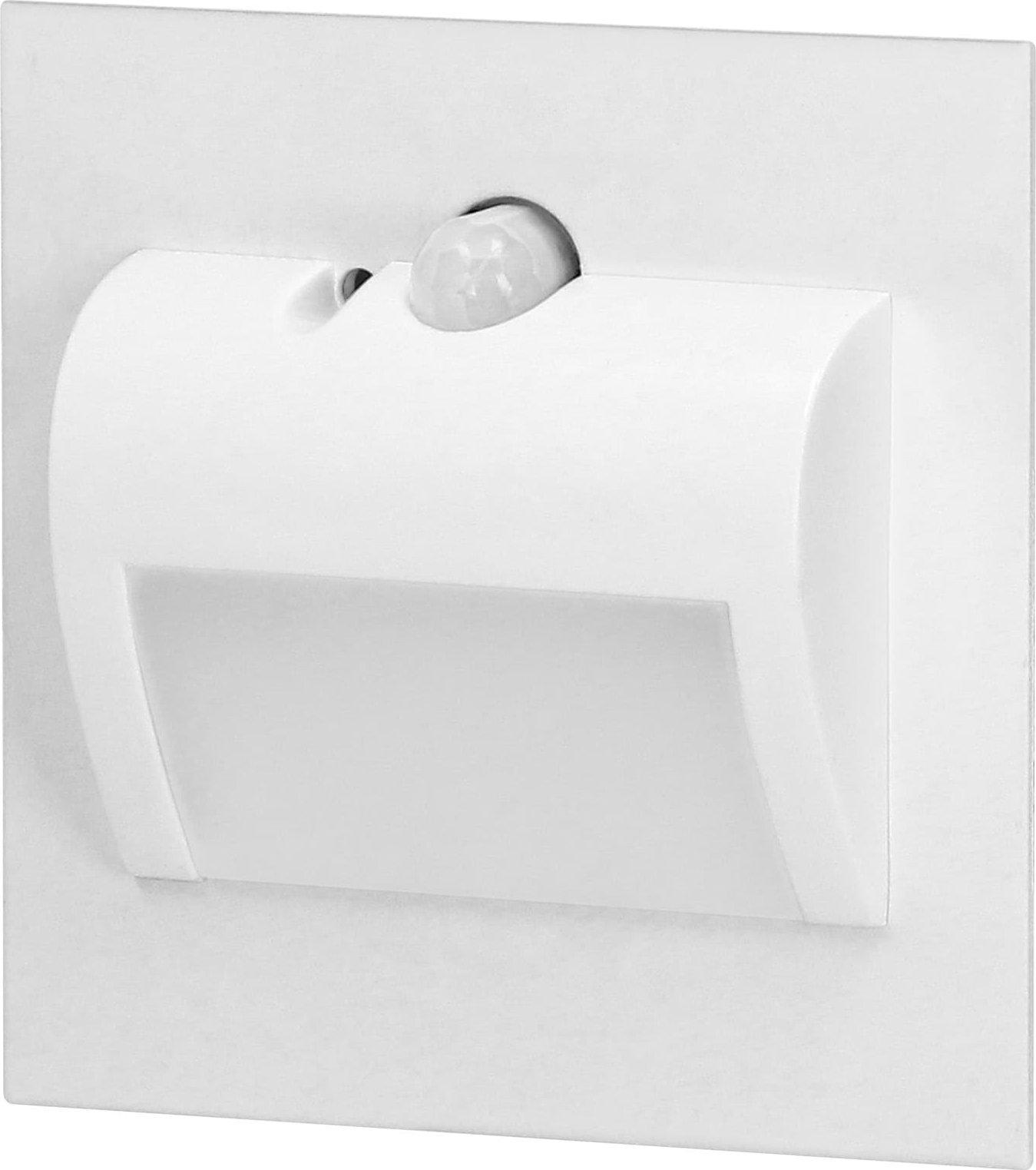 Orno DRACO LED NEW 1.5W, įleidžiamas laiptų šviestuvas, 12VDC, 30lm, 4000K, baltas, judesio ir prieblandos jutiklis