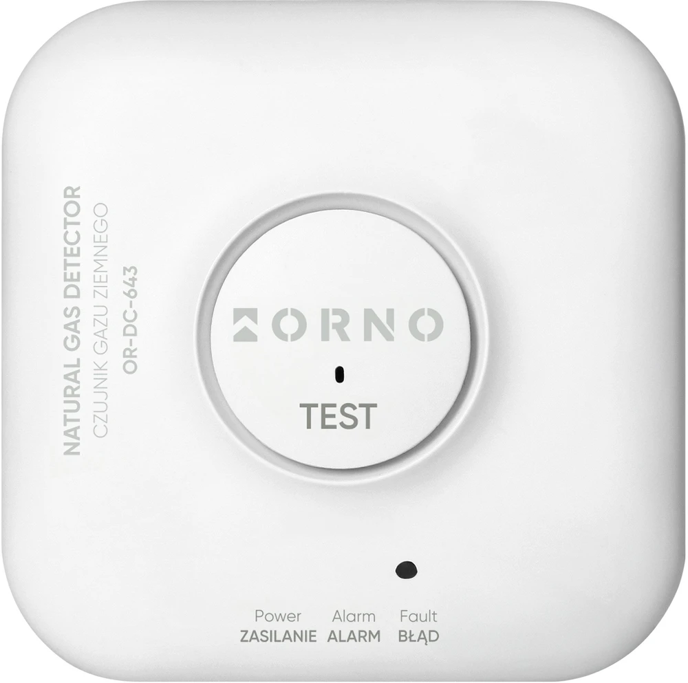 Orno Czujnik Gamtinių dujų jutiklis, 230 V AC, 5 metų jutiklio tarnavimo laikas, „Tuya Smart Wi-Fi“