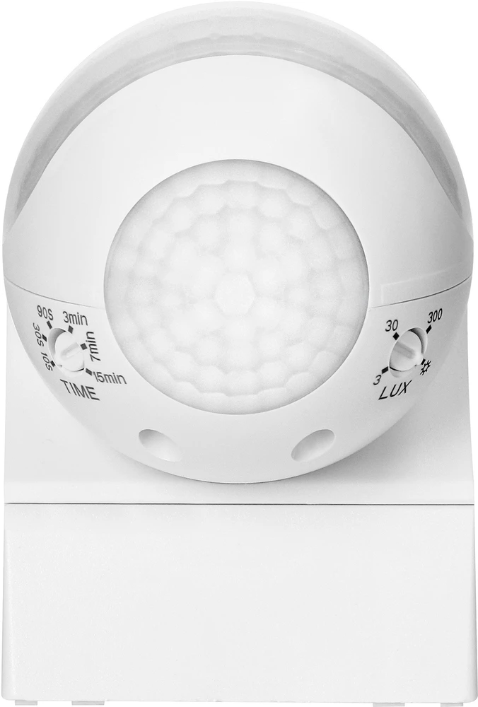 Orno Czujnik Judesio jutiklis 180° IP44, 800W, maks. 15m, mini, baltas