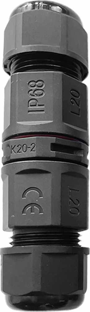 Orno Konektor Tiesus kabelinis jungiklis su greito prijungimo jungtimi IP68, 2x4mm2, 400V/20A