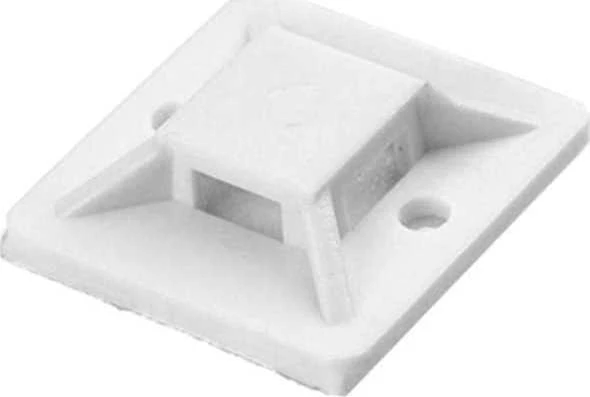 Orno Laikiklis Lipnus kabelių raištelių laikiklis, 20x20 mm, baltas, 50 vnt.