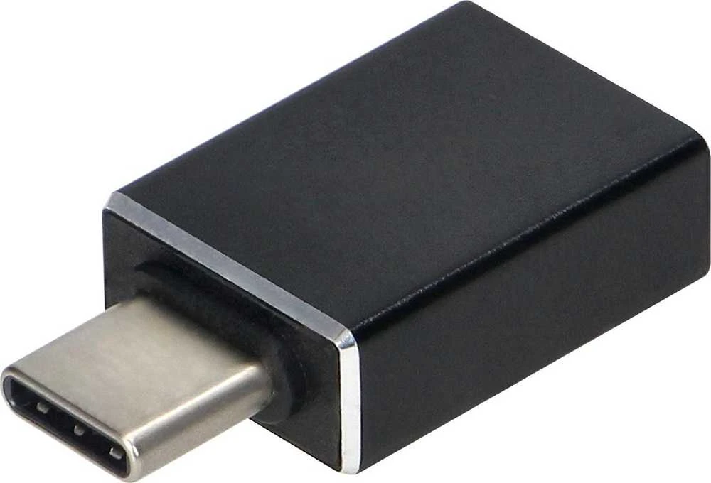 Juodas USB tipas C adapteris