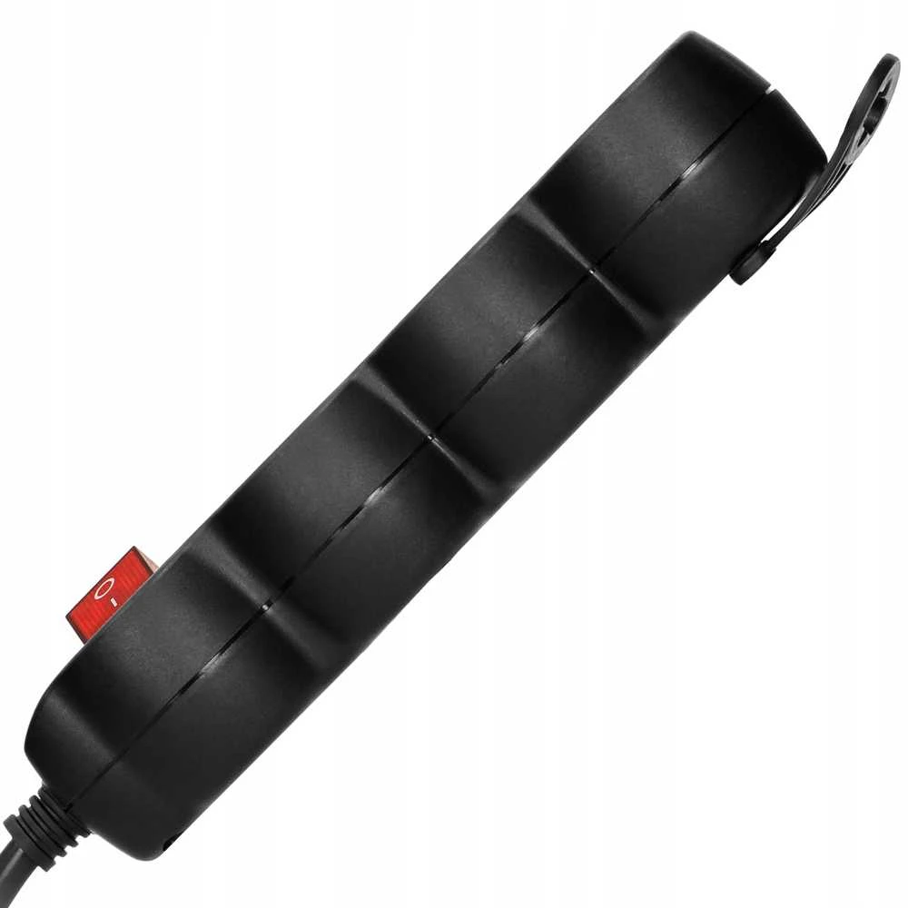 Orno Przedłużacz Prailgintuvas 3x2P+Z, ĮJUNGTA/IŠJUNGTA, 1,4m, 3x1mm², juodas