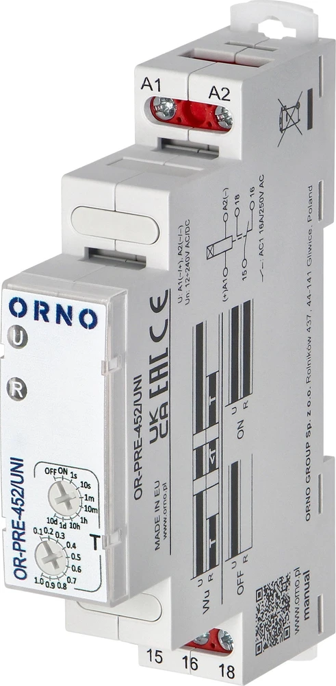 LAIKO RELĖS MODULIS OR-PRE-452/UNI ORNO
