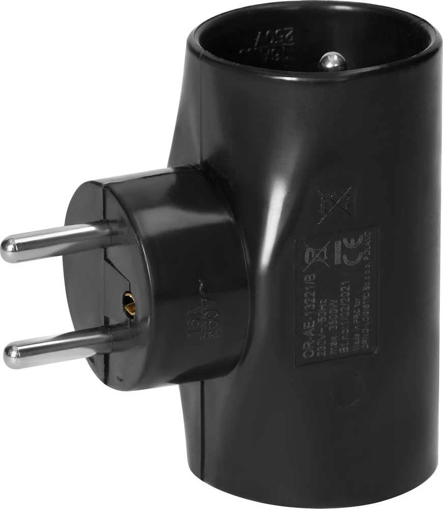 Orno Trijų lizdų elektros kištukų adapteris