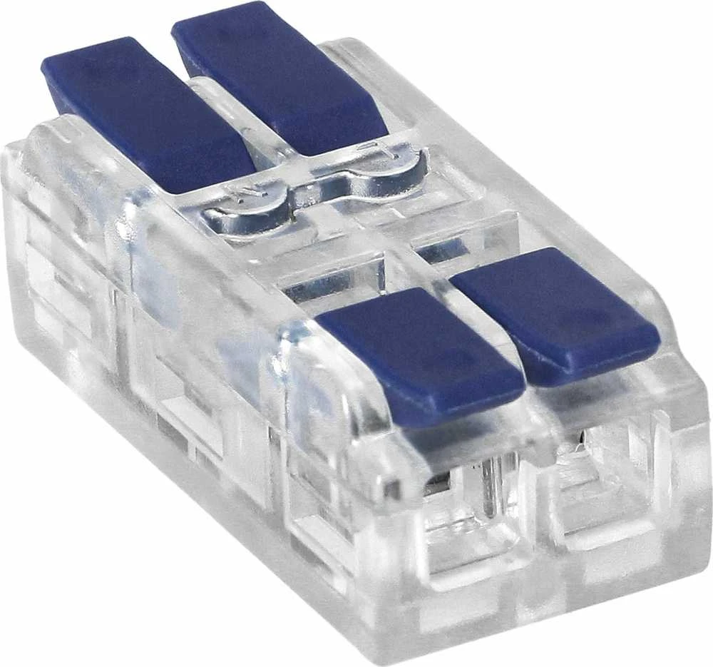 Orno Złączka 2 laidų, dvipusė montavimo kompresinė jungtis; bet kokiam 0,75–4 mm² laidui; IEC 250V/32A; 50 vnt.