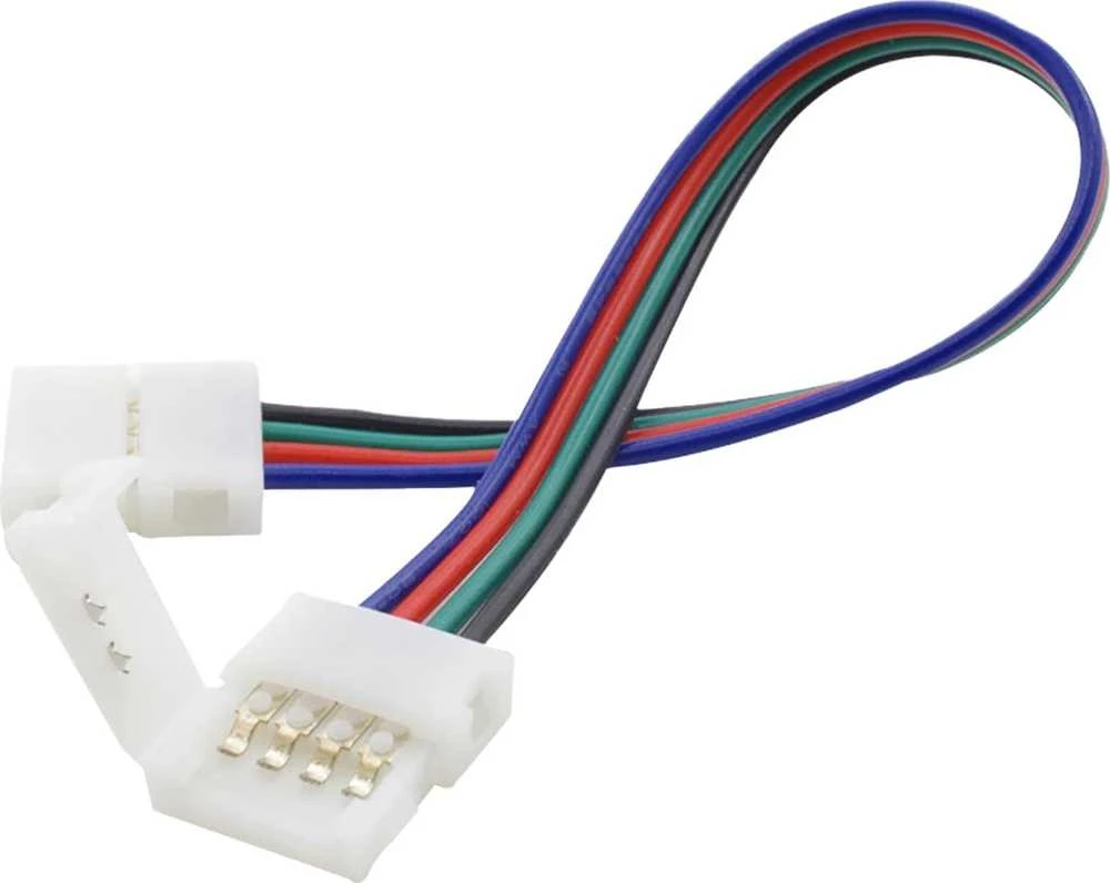 Orno Złączka RGB LED jungtis 10 mm, dvipusė, su laidu