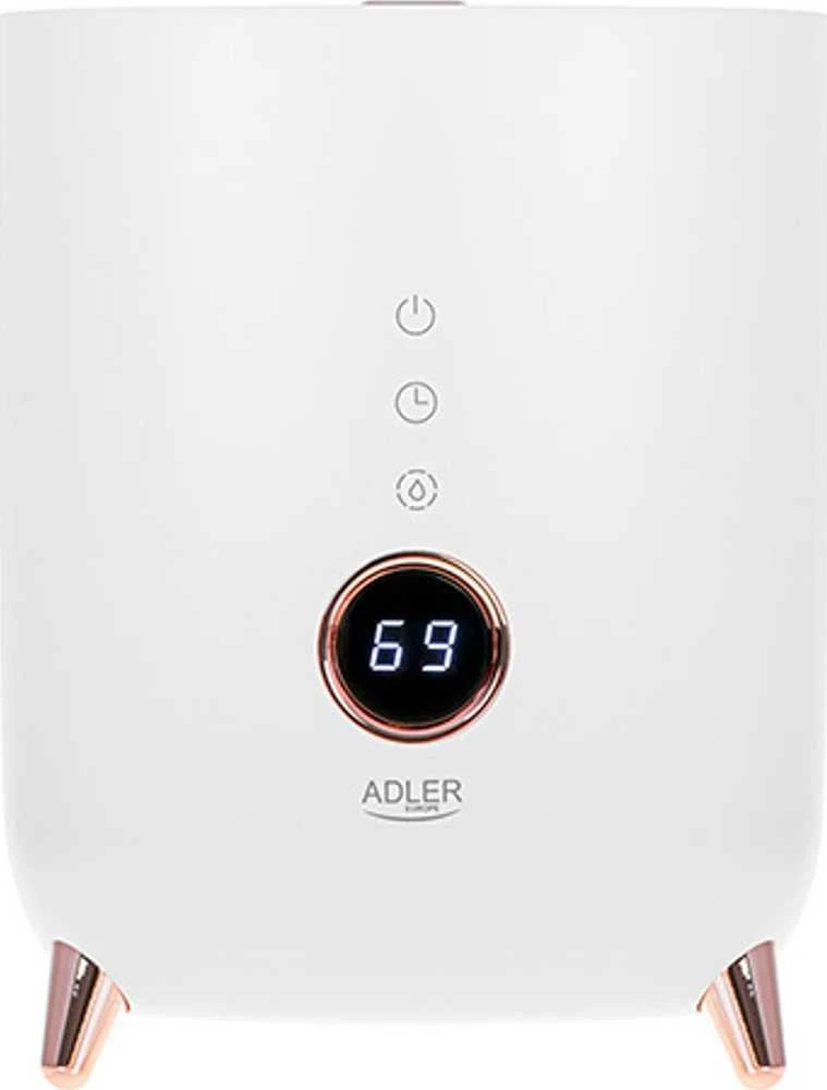 Adler | AD 7972 | Drėkintuvas | 23 W | Vanduo bako talpa 4 L | Tinka kambariams iki 35 m² | Ultragarsinis | Drėkinimo pajėgumas 150-300 ml/val | Baltas