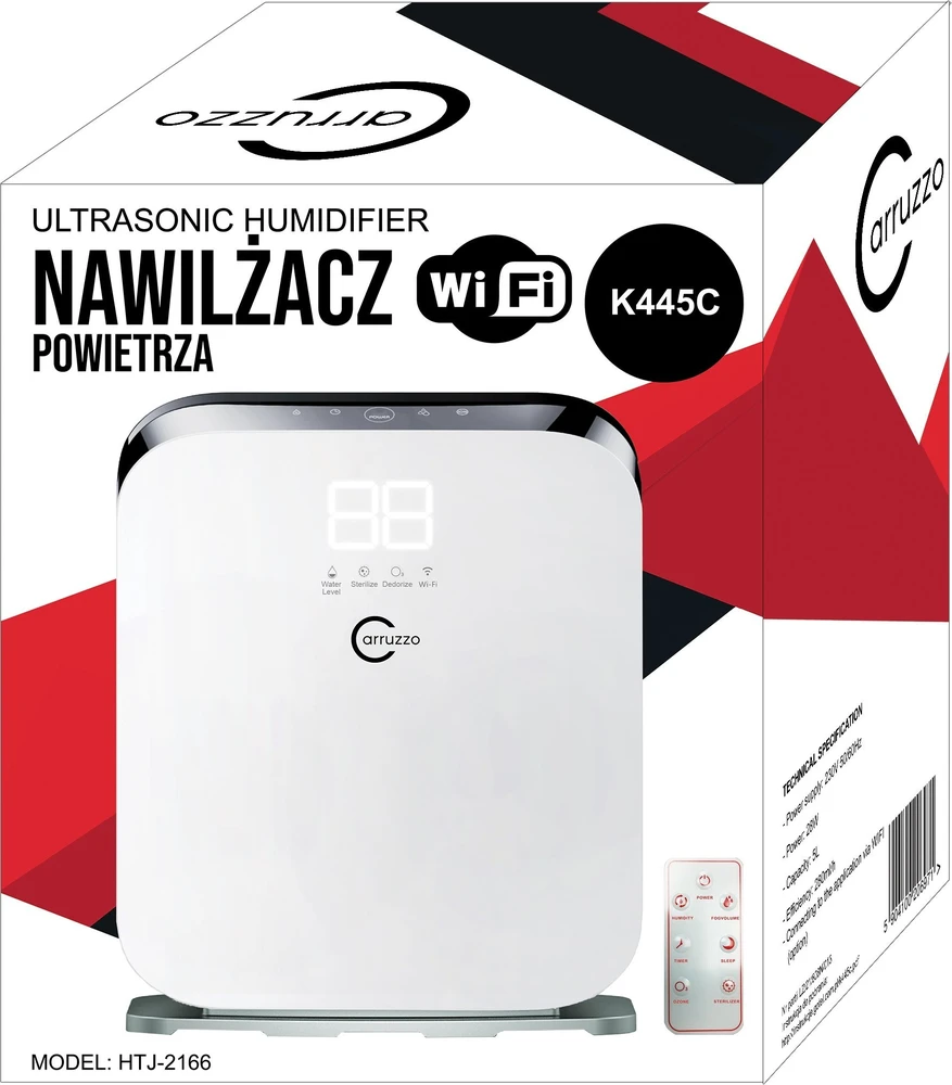 Oro drėkintuvas Carruzzo WIFI K445C, 5L