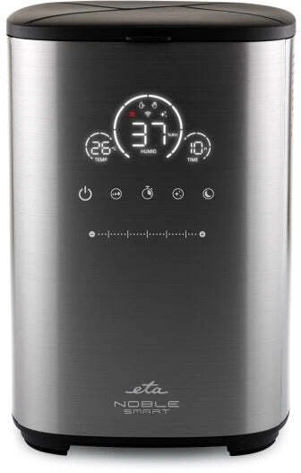 Drėkintuvas ETA Humidifier | Noble Smart 5629 90000 | 110 W | Vandens talpa 4 l | Tinka patalpoms iki 50 m² | Ultragarsinis | Pilka | Drėkinimo galia 500 ml/val.