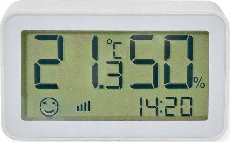 Oro drėkintuvas Nedis ZBSC30WT, Baltas, Patalpų higrometras, Patalpų termometras, Higrometras, Termometras, Higrometras, Termometras, Plastikinis, 0 - 95%