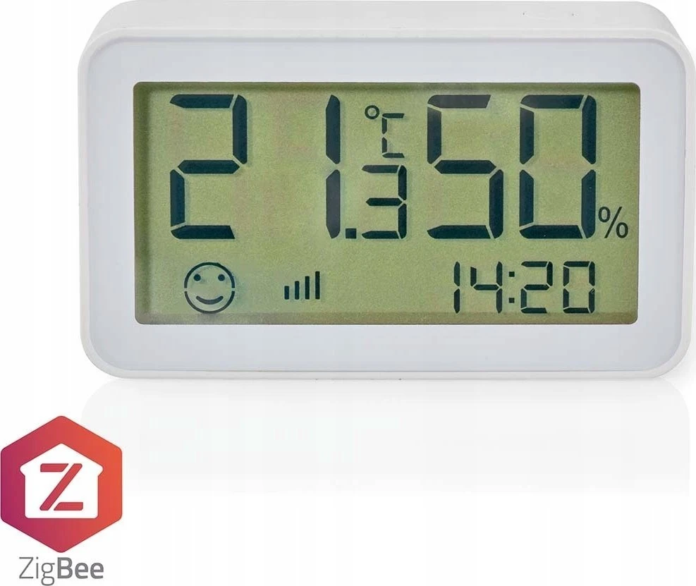 Oro drėkintuvas Nedis ZBSC30WT, Baltas, Patalpų higrometras, Patalpų termometras, Higrometras, Termometras, Higrometras, Termometras, Plastikinis, 0 - 95%