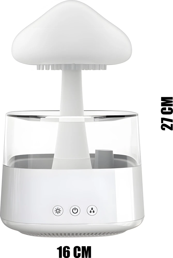 Nawilżacz Drėkintuvas Oro drėkintuvo difuzorius aromaterapijos LED lempa debesis grybų lietus