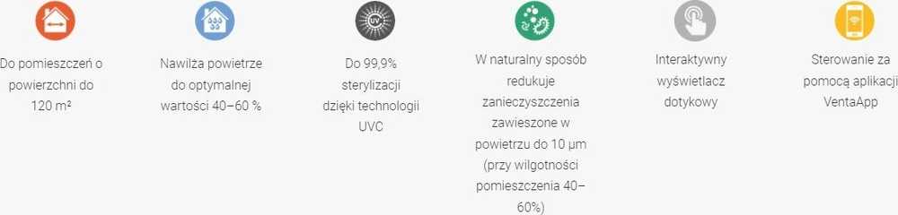 Drėkintuvas Venta AW902 Professional Wi-Fi Pilka