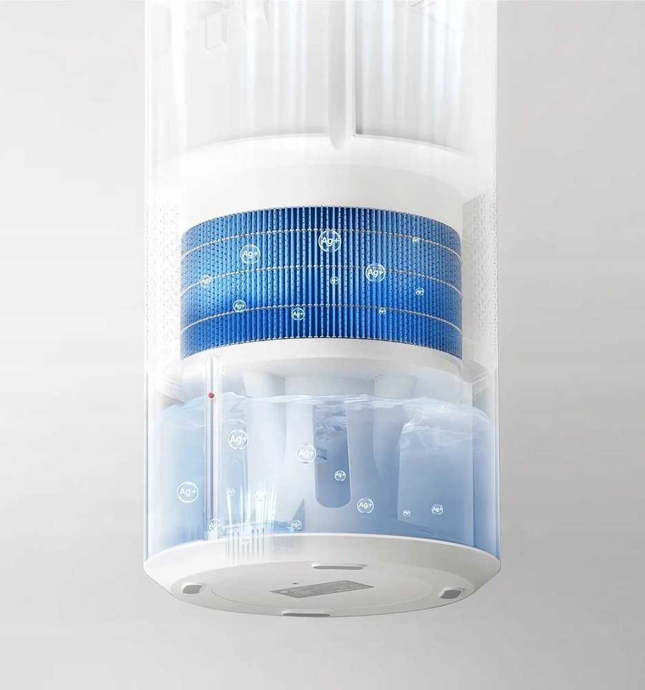 Išmanusis garinamasis drėkintuvas Xiaomi Humidifier EU Vandens bako talpa 4 L | Tinka kambariams iki 20 m² | Garavimo filtras | Drėkinimo pajėgumas 400 ml/val. | Baltos spalvos