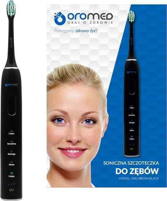 Elektrinis dantų šepetėlis Oromed Oro-Brush, Juodas