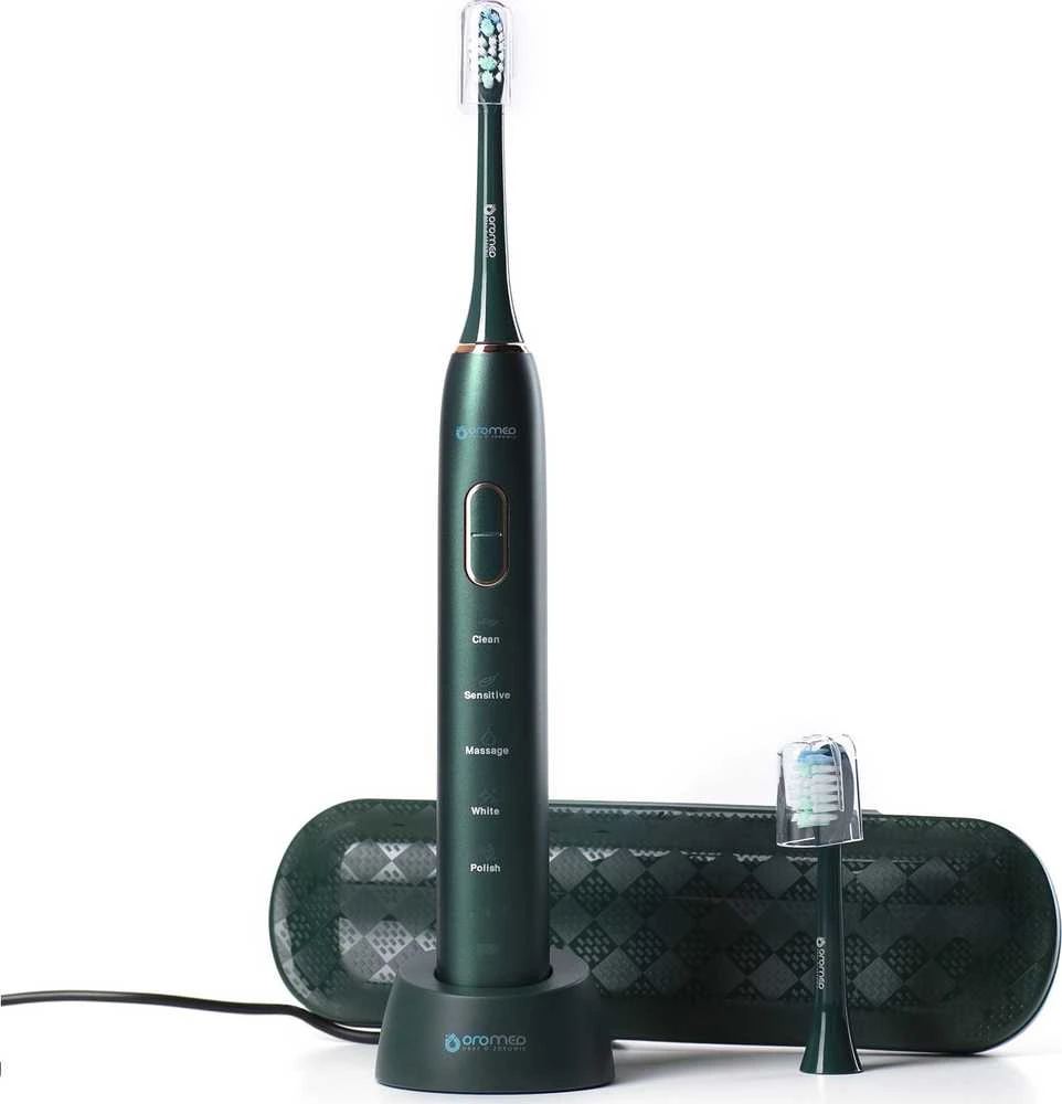 Elektrinis dantų šepetėlis Oromed Oro-Brush, Žalias