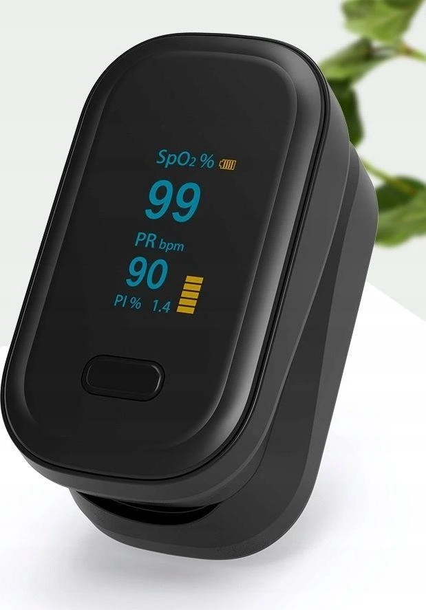 Pulse oximeter Oro-Oximeter Juodas
